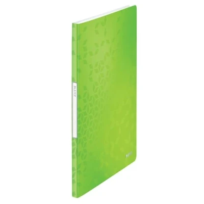 Immagine di Leitz Portalistino, Formato A4, 20 tasche trasparenti, Capacità 40 fogli, Verde, Gamma WOW, 46310154