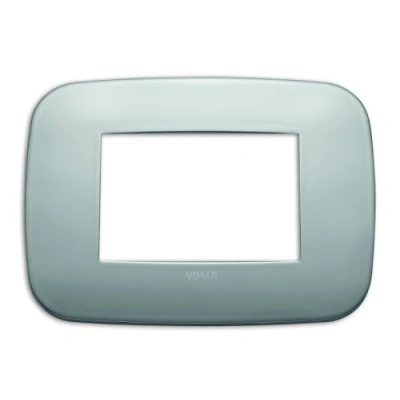 Immagine di Vimar 19683.30 Placca Round, Nichel, 3 moduli