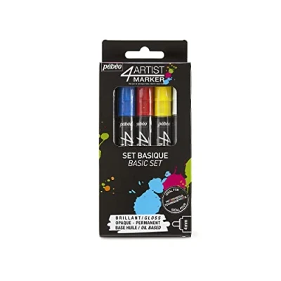 Immagine di Pebeo &quot;4artist Basic, Colori Assortiti, 4 mm, Set di 5