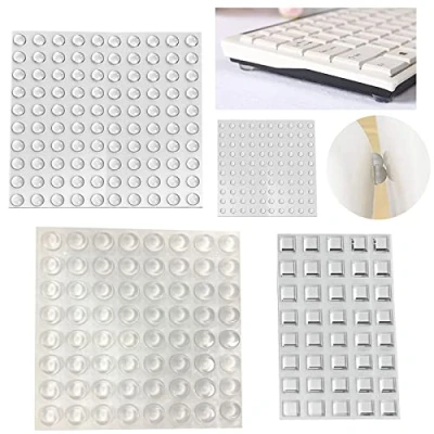 Immagine di Gommini Paracolpi, 304 Pezzi Silicone di Protezione, Paracolpi Adesivi Piedini Trasparente Ammortizzatore Colpi per Porte, Mobili, Laptop, Cassetti, Armadiett (4 misure Pezzi)