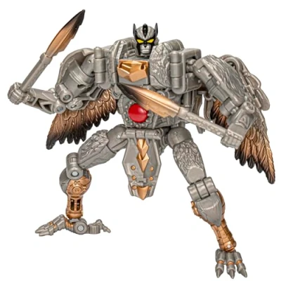 Immagine di Transformers Legacy United Voyager Class, Silverbolt (universo Beast Wars), action figure convertibile da 17,5 cm, dagli 8 anni in su