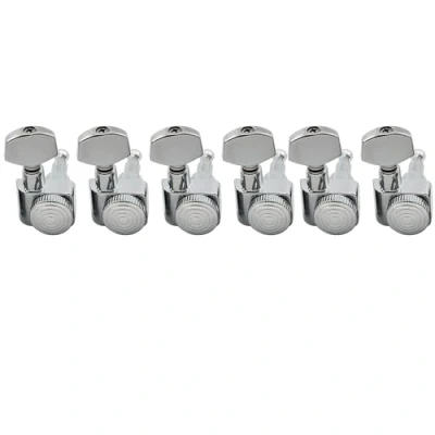 Immagine di Musiclily Pro 6 in Linea 2 pins Full Metal Chitarra Locking Tuners Meccaniche Autobloccanti Machine Heads Tuning Pegs per Elettrica Fender Stratocaster Telecaster, Cromato