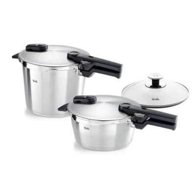 Immagine di Fissler 602 410 13 080/0 Set di pentole a Pressione, Acciaio Inossidabile