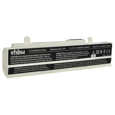 Immagine di vhbw 1x batteria compatibile con Asus Eee PC 1015B, 1015, 1015PE, 1015PDG, 1015PD, 1015P, 1015PEB notebook (4400mAh, 11,1V, Li Ion) bianco