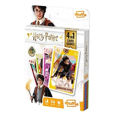 Immagine di Shuffle Divertimento 4 in 1, carte da gioco (versione inglese)