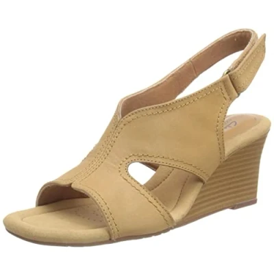 Immagine di Clarks Kyarra Aster, Sandali con Zeppa Donna, Light Tan Lea, 41 EU