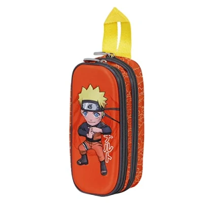 Immagine di Karactermania Naruto Chikara 3D Double Astuccio per bambini, Taglia: One Size, Orange