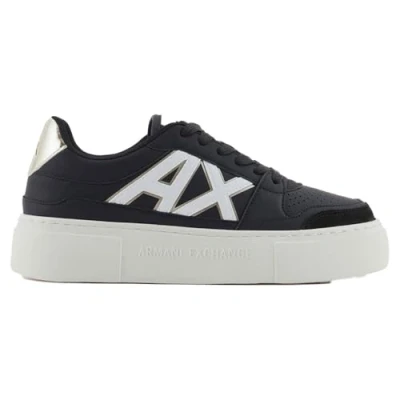 Immagine di Armani Exchange Kurt, Color Contrast, Chunky Sole, Scarpe da Ginnastica Donna, Nero Pallido, 41 EU