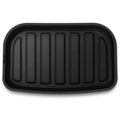 Immagine di Spigen Tesla Model Y Tappetino Portaoggetti per Bagagliaio Posteriore, Materiale XPE la Protezione Interna, Finitura Impermeabile Accessori Carbonio