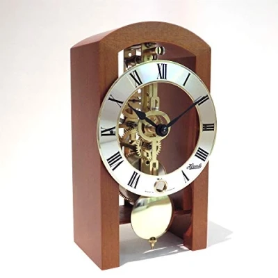 Immagine di Hermle 23015 160721 Orologio da tavolo moderno con scheletro, colore: ciliegia