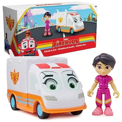 Immagine di Firebuds Disney Fuoco Amici interattivi Viola &amp; Axl con movimenti oculari