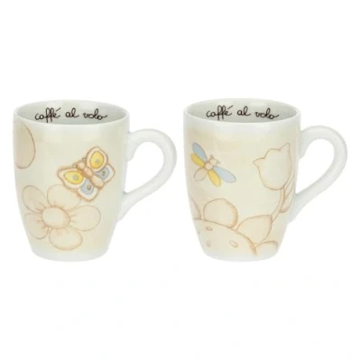 Immagine di THUN, Set 2 Mug in Porcellana, Linea Elegance, Tazze e Piattini, Idea Regalo per la Cucina, Ø 8.5, 300 ml di Capienza