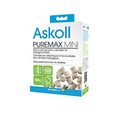 Immagine di Askoll AC350006 Cannolicchi Pure Max Mini 100gr in Busta Trasparente