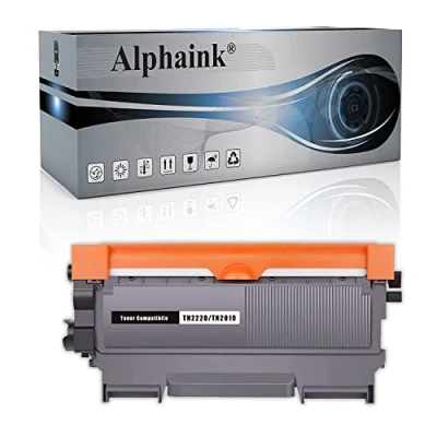 Immagine di alphaink Toner Compatibile Sostituzione per Brother TN2220 TN2010 TN 2220 2010 MFC 7360N 7460DN DCP 7065DN 7055 FAX 2840 2845 HL 2130 2132 2230 2135W 2250DN 2270DW 2280DW 2.600 Copie