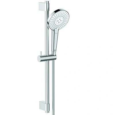 Immagine di Ideal Standard B1761AA Idealrain EVO JET Round asta doccia con doccetta a 3 funzioni, murale da 600 mm, cromato