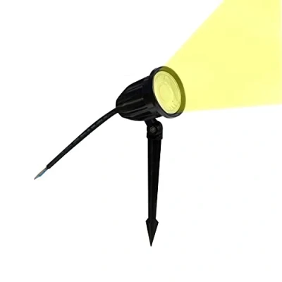 Immagine di Partenopeautensili® Faretto a led cob da esterno segnapassi per giardino orientabile 8w 650 lumen luce con picchetto lampada proiettore spot Impermeabile IP65 By (Calda 3000K)