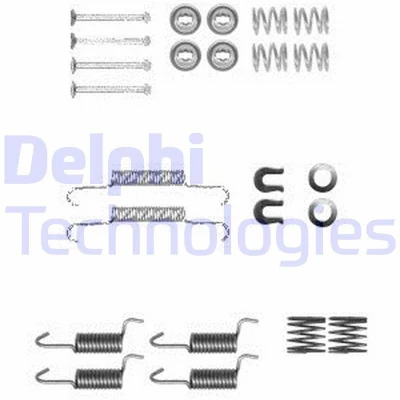 Immagine di DELPHI LY1367 Kit accessori, Ganasce freno stazionamento MITSUBISHI: Lancer 7 Limousine, 8 Grandis, SUBARU: Impreza II Sedan