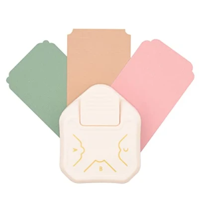 Immagine di Vaessen Creative 2137 091 Fustella angolare 3 in 1, decorativa, accessorio per scrapbook, punzonatura progetti fai da te, scrapbooking, Papercraft e biglietti, lega di acciaio, alluminio