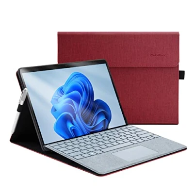 Immagine di Omnpak Custodia per Microsoft Surface Pro 8 (13 Pollici Cover), Case con Porta Penna, Compatibile Type Cover Keyboard