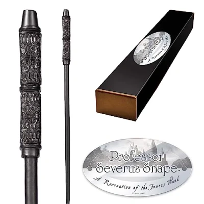 Immagine di The Noble Collection Professor Severus Snape Character Wand 33.5cm Harry Potter With Name Tag Film Set Movie Props Wands