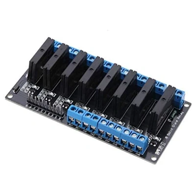 Immagine di KSTE relè stato Solido, 5V 8 canali modulo di a solido con fusibile ad alto livello trigger 2A