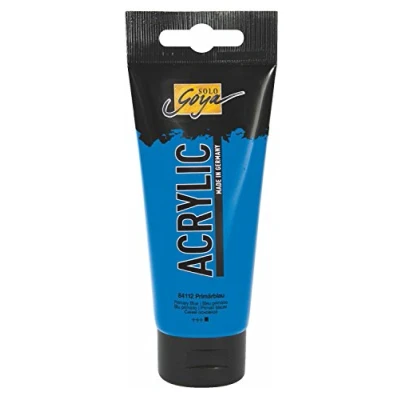 Immagine di KREUL 84112 Solo Goya Acrylic, Tubo Blu primario, Acrilico cremoso e Versatile in qualità da Studio, a Base d&#039;Acqua, ad Asciugatura Rapida Opaca, Colore Primary Blue, 100 ml,