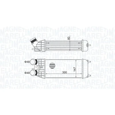 Immagine di MAGNETI MARELLI 351319204470 Intercooler CITROËN: DS3 Hatchback, C3 II, PEUGEOT: 208 I 308 Hatchback