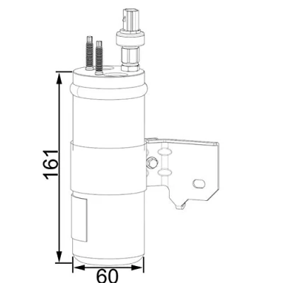 Immagine di MAHLE ORIGINAL AD 3 000P Essiccatore Climatizzatore R 134a con pressostato