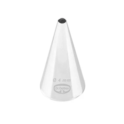 Immagine di Dr. Oetker 3505 tuellen Manufaktur Foro filettato 4 mm, Acciaio Inossidabile, Argento, 5 x 2,5 cm