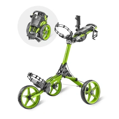 Immagine di Caddytek Caddylite Compact, Lime, Carrello da Golf Push Pull Unisex, Taglia Unica