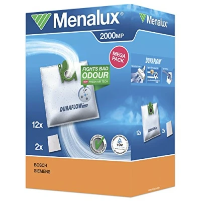Immagine di Menalux 2000 12 Sacchetti per aspirapolvere Siemens, Bosch,VS04 VS07, BSG04 BSG07