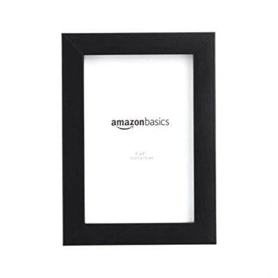 Immagine di Amazon Basics Cornice per foto 10 x 15 cm, Rettangolare, 18 13 Nero, Confezione da 2