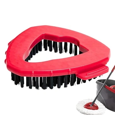 Immagine di Qikam testa di ricambio per triangolare rotante Velida EasyWring 1, lavapavimenti Ocedar, spazzola pulizia con setole rigide bagno e cucina, NL081D3W5OKTSKM1A8D