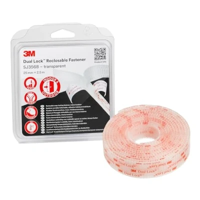 Immagine di 3M Dual Lock Nastro a strappo da incollare (L x L) 2.5 m 25 mm Trasparente 1 pz.
