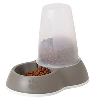 Immagine di Distributore di crocchette Savic Loop grigio brunastro 1,5 l, L 26 x P 17,5 H 23 cm