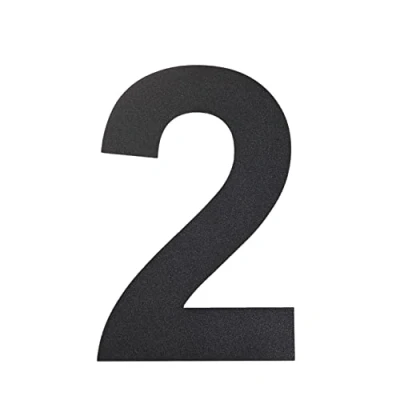 Immagine di nanlyiau Numeri civici Nero Numero di Acciaio civico esterno in Solido Inossidabile 304,Aspetto Fluttuante 6in/15.3cm(2)