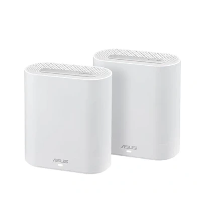 Immagine di ASUS ExpertWiFi EBM68 (AX7800) 1 confezione, sistema WiFi Mesh Tri Band, ottimale per le aziende, 5 SSID e VLAN, portale ospiti, porta 2,5 Gbps, sicurezza di rete livello commerciale, bianco