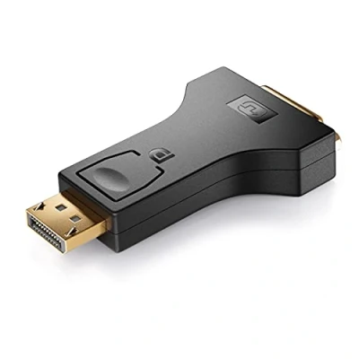 Immagine di deleyCON Adattatore da DisplayPort a DVI Cavo DP Maschio Femmina Contatti Placcati in oro per TV Proiettore Computer Laptop Notebook