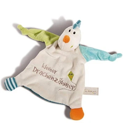 Immagine di NICI Fazzoletto da coccolare Draguli Piccolo drago 25 x cm Panno annaffiatura a partire 0 mesi di peluche per neonati e bambini Asciugamano 43709