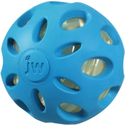 Immagine di JW Crackle Ball Small, Palla di Gomma con Un Cuore in Plastica Bottled per Cani, S