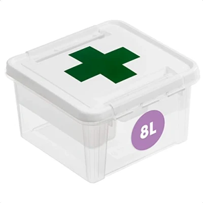 Immagine di Hammarplast 3597110 Clipbox Smart Scatola da Pronto Soccorso con Scomparti Interni, 28 x 17 cm, capienza 8 Litri