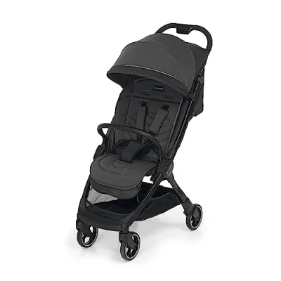 Immagine di Foppapedretti Passeggino Leggero Ciao, per bambini 0 22 Kg (0 4 anni), Chiusura ad 1 mano, Self Standing, Schienabile Regolabile, Ruote Ammortizzate, Porta Oggetti, Telaio in Alluminio, Grigio