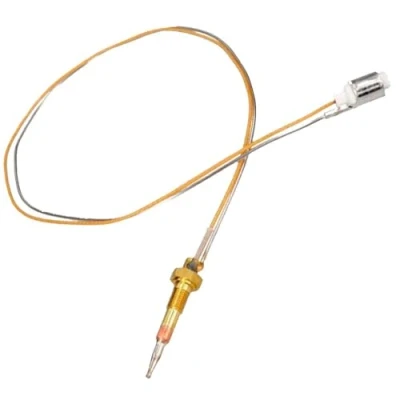 Immagine di Whirlpool Indesit 482000028009 C00094330 termostato termocoppia bruciat. tripla corna con att.baionetta