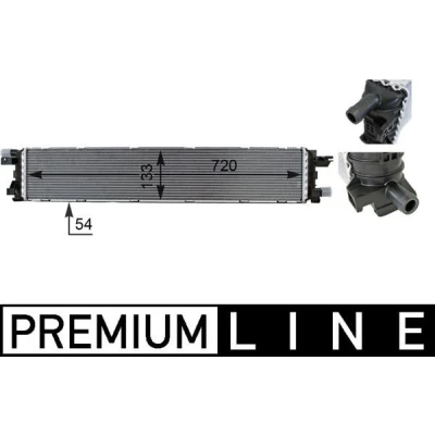 Immagine di MAHLE ORIGINAL CIR 1 000P Radiatore bassa temperatura, Intercooler