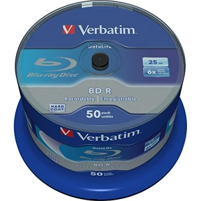 Immagine di Verbatim 43838 BD R da 25 GB, 6x, 50 Pezzi