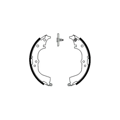 Immagine di TEXTAR 91050900 Ganasce freno 270 57 senza leva a mano TOYOTA: HILUX 5 Pick up, 6 2 Pritsche/Fahrgestell (LN6, LN5, YN6