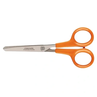 Immagine di FISKARS Forbici Per hobbistica, Lunghezza: 13 cm, destrorsi e mancini, Lama in acciaio inossidabile/Impugnature plastica, Arancione, Classic, 1005154