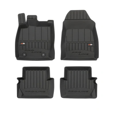 Immagine di FROGUM 3D407565 Set tappetino Gomma anteriore e posteriore 4 nero FORD: FIESTA 6