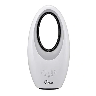 Immagine di ARDES AR5BL1 Ventilatore Senza Pale Potente e Silenzioso con Telecomando Luce Notturna Led Comandi Touch Timer Modello Muna Bladeless