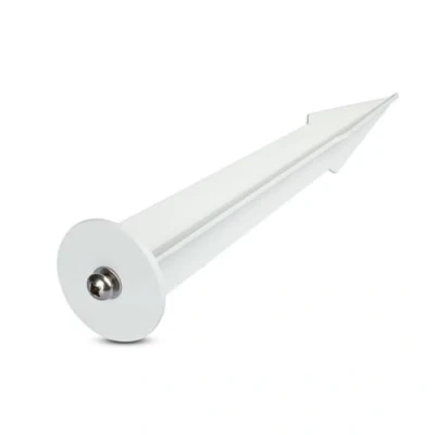 Immagine di V TAC Picchetto in Alluminio per Fari LED Colore Bianco d: 35mm H:150mm